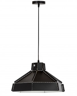 LAMPA WISZĄCA SUFITOWA LOFT CZARNA CONA W1 LUMINA DECO