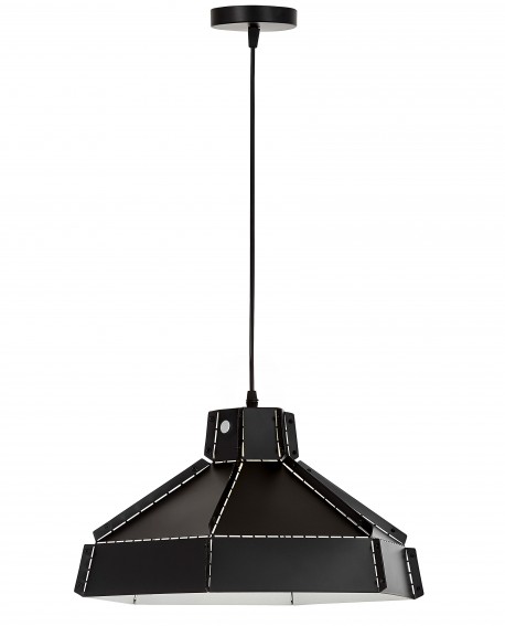 LAMPA WISZĄCA SUFITOWA LOFT CZARNA CONA W1 LUMINA DECO