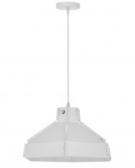 LAMPA SUFITOWA WISZĄCA LOFT BIAŁA CONA W1 LUMINA DECO
