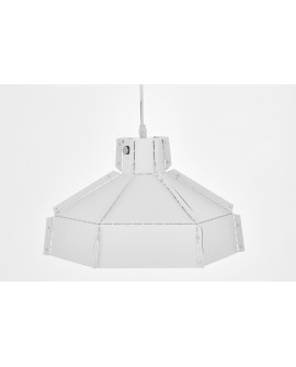 LAMPA WISZĄCA SUFITOWA LOFT BIAŁA DONA W1 LUMINA DECO