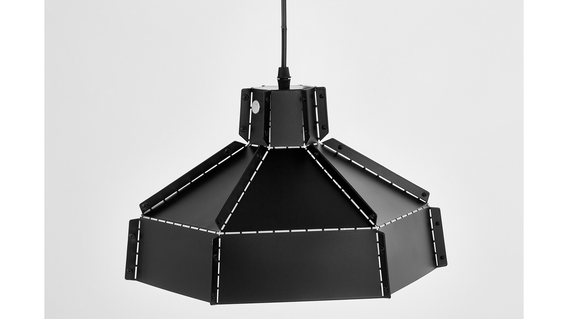 LAMPA WISZĄCA SUFITOWA LOFT CZARNA DONA W1 LUMINA DECO