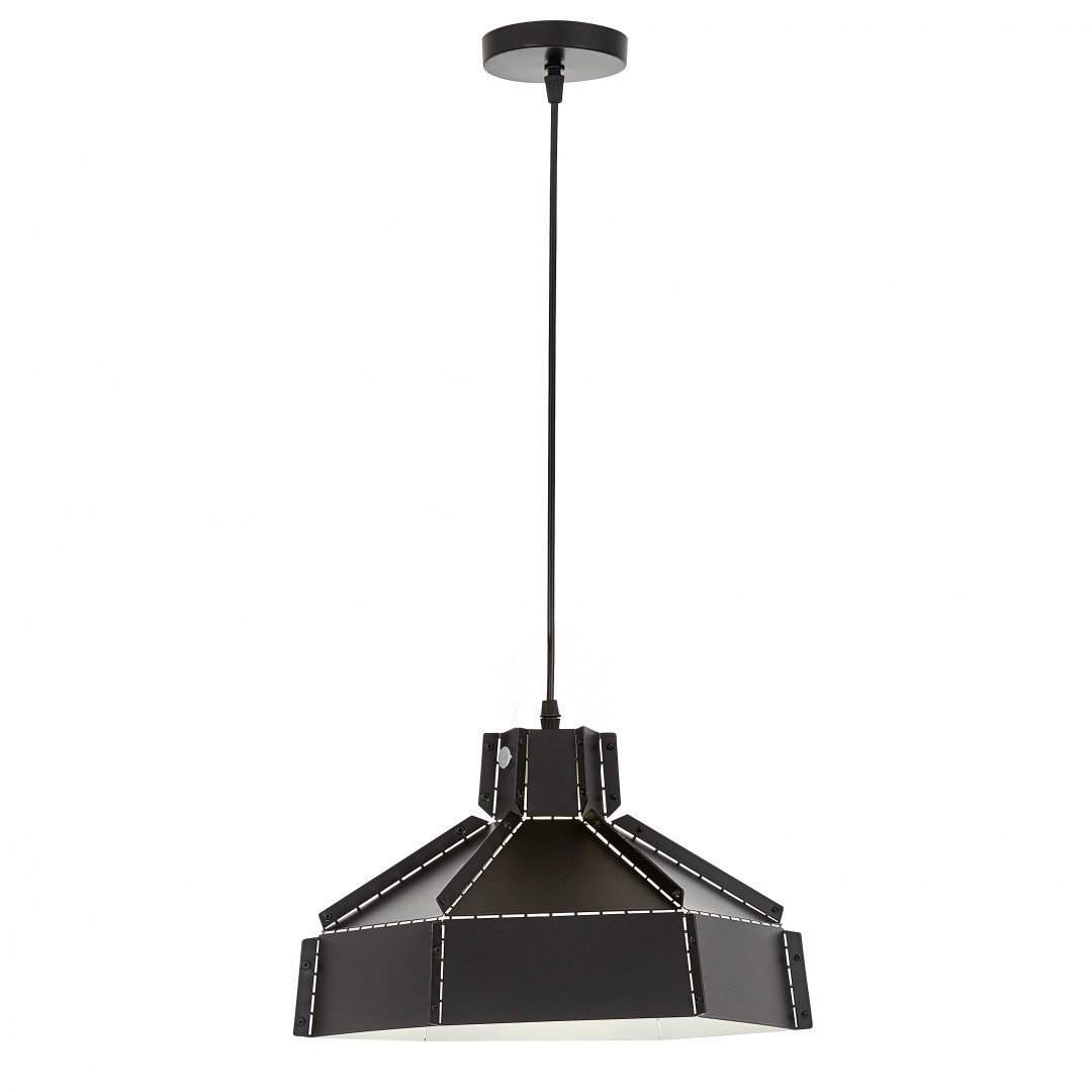 LAMPA WISZĄCA SUFITOWA LOFT CZARNA DONA W1 LUMINA DECO