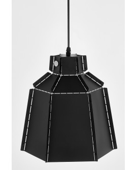 LAMPA WISZĄCA SUFITOWA LOFT CZARNA MONA W1 LUMINA DECO