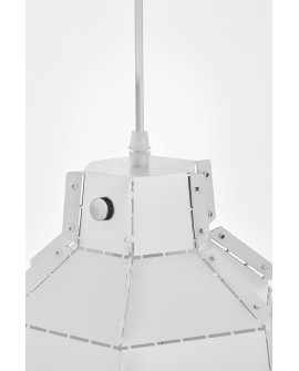 LAMPA WISZĄCA SUFITOWA LOFT BIAŁA MONA W1 LUMINA DECO