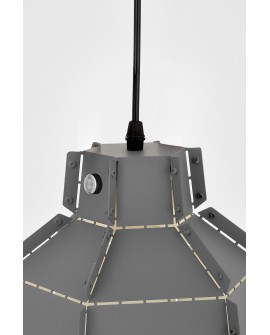 LAMPA WISZĄCA SUFITOWA LOFT SZARA MONA W1 LUMINA DECO