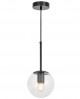 LAMPA WISZĄCA NOWOCZESNA CZARNA ZODIAK D15