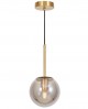 LAMPA WISZĄCA NOWOCZESNA ZŁOTO SZCZOTKOWANE ZODIAK D15