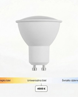 ŻARÓWKA LED GU10 MOC 4W 3000K