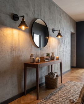 Czarny kinkiet loft gubi w1 lumina deco z metalowym kloszem w stożkowym kształcie
