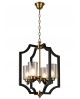 LAMPA WISZĄCA LOFT CZARNO-ZŁOTA SZCZOTKOWANA VIGATTO W4