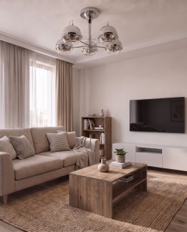Lampa sufitowa chromowana pięć punktów światła Veroni W5