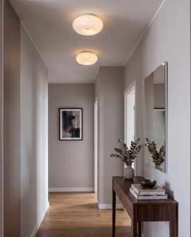Nowoczesna lampa sufitowa EVIANTE D28 z efektownym wzorem szkła