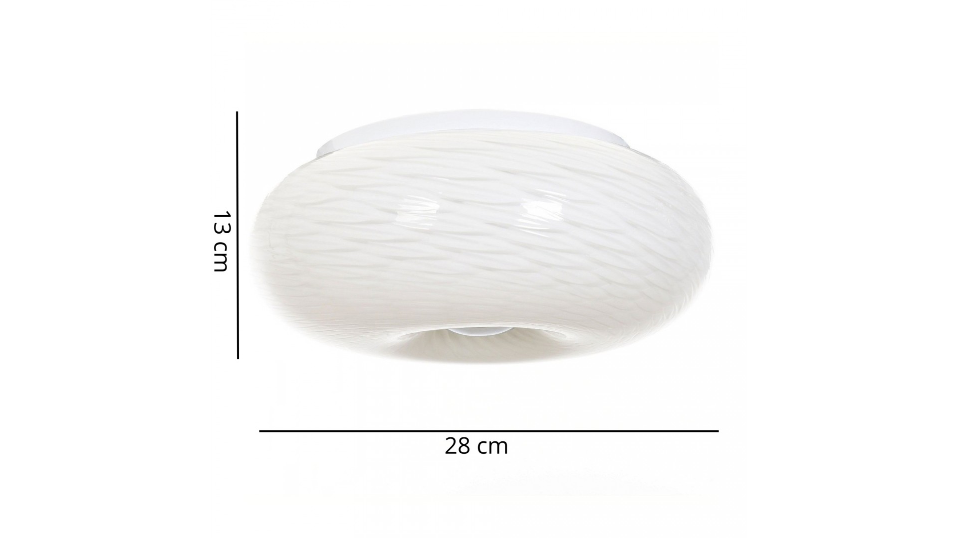 Wymiary lampy sufitowej EVIANTE D28