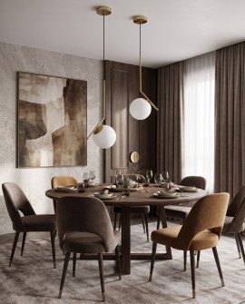 lampa wisząca w kolorze złota szczotkowanego z białą kulą sorento 15 lumina deco na białym tle