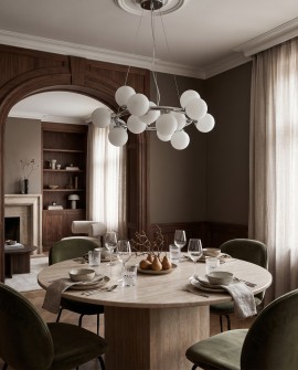 Nowoczesna lampa wisząca MARSIADA W15 w geometrycznym układzie kul