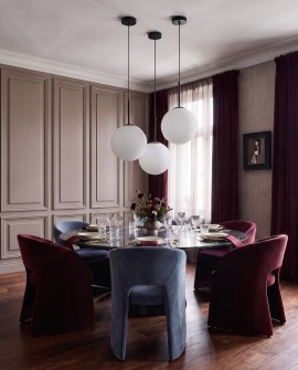 LAMPA WISZĄCA NOWOCZESNA CZARNA BIAŁA KULA FREDICA 30 LUMINA DECO