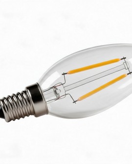 żarówka led filament e14 c37 3w 4000k lampit widok boczny