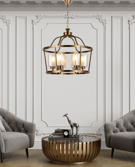 LAMPA WISZĄCA LOFT MOSIĘŻNA ATLANTA W6