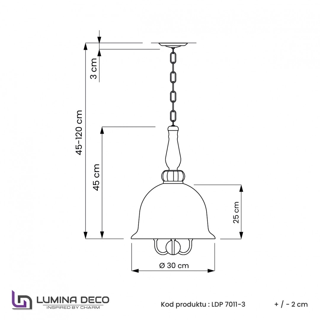 NOWOCZESNA LAMPA WISZĄCA ZŁOTO SZCZOTKOWANE MILEO W3 LUMINA DECO