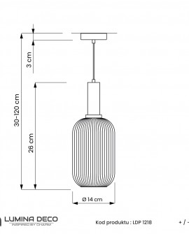 LAMPA WISZĄCA LOFT DYMIONA RICO