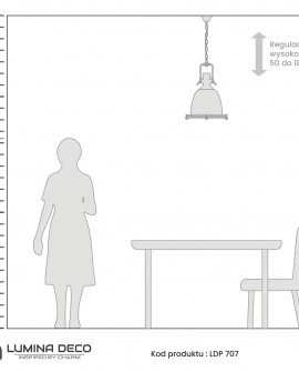 LAMPA WISZĄCA LOFT CHROMOWANA ALCANTARE
