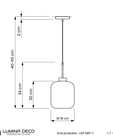 NOWOCZESNA LAMPA WISZĄCA ZWIS CHROMOWANA ALACOSMO W1