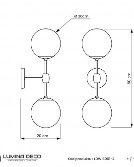 KINKIET LAMPA ŚCIENNA LOFT ZŁOTO SZCZOTKOWANE ZODIAK W2 LUMINA DECO