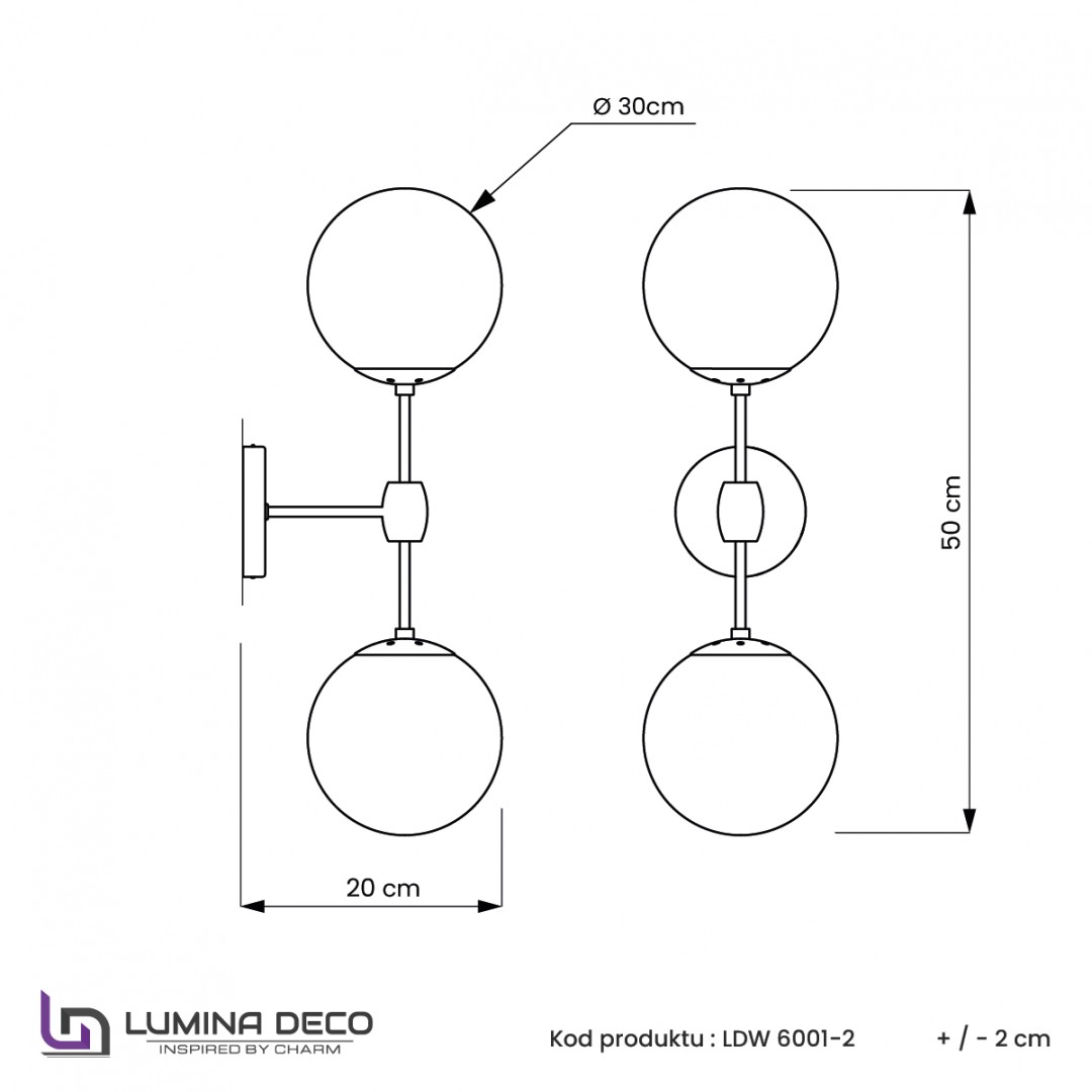 KINKIET LAMPA ŚCIENNA LOFT ZŁOTO SZCZOTKOWANE ZODIAK W2 LUMINA DECO