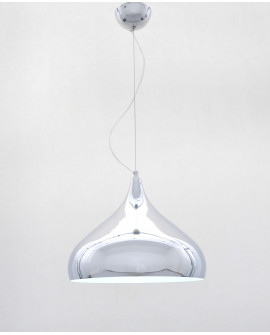 NOWOCZESNA LAMPA WISZĄCA CHROMOWANA FOLINA