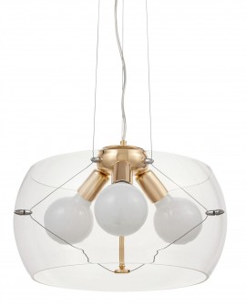 NOWOCZESNA LAMPA WISZĄCA GLOBO GOLD D40 LUMINA DECO