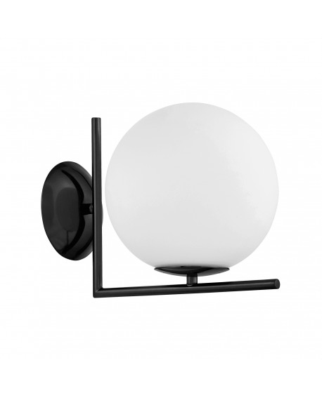 KINKIET LAMPA ŚCIENNA NOWOCZESNA CZARNA BIAŁA KULA SORENTO 20 LUMINA DECO