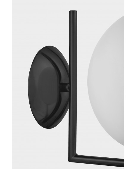 KINKIET LAMPA ŚCIENNA NOWOCZESNA CZARNA BIAŁA KULA SORENTO 20 LUMINA DECO