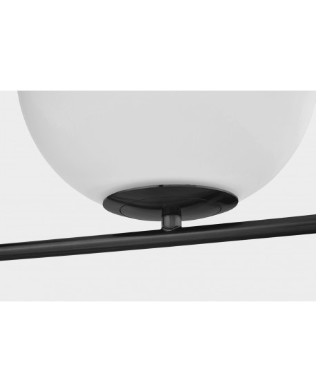 KINKIET LAMPA ŚCIENNA NOWOCZESNA CZARNA BIAŁA KULA SORENTO 20 LUMINA DECO