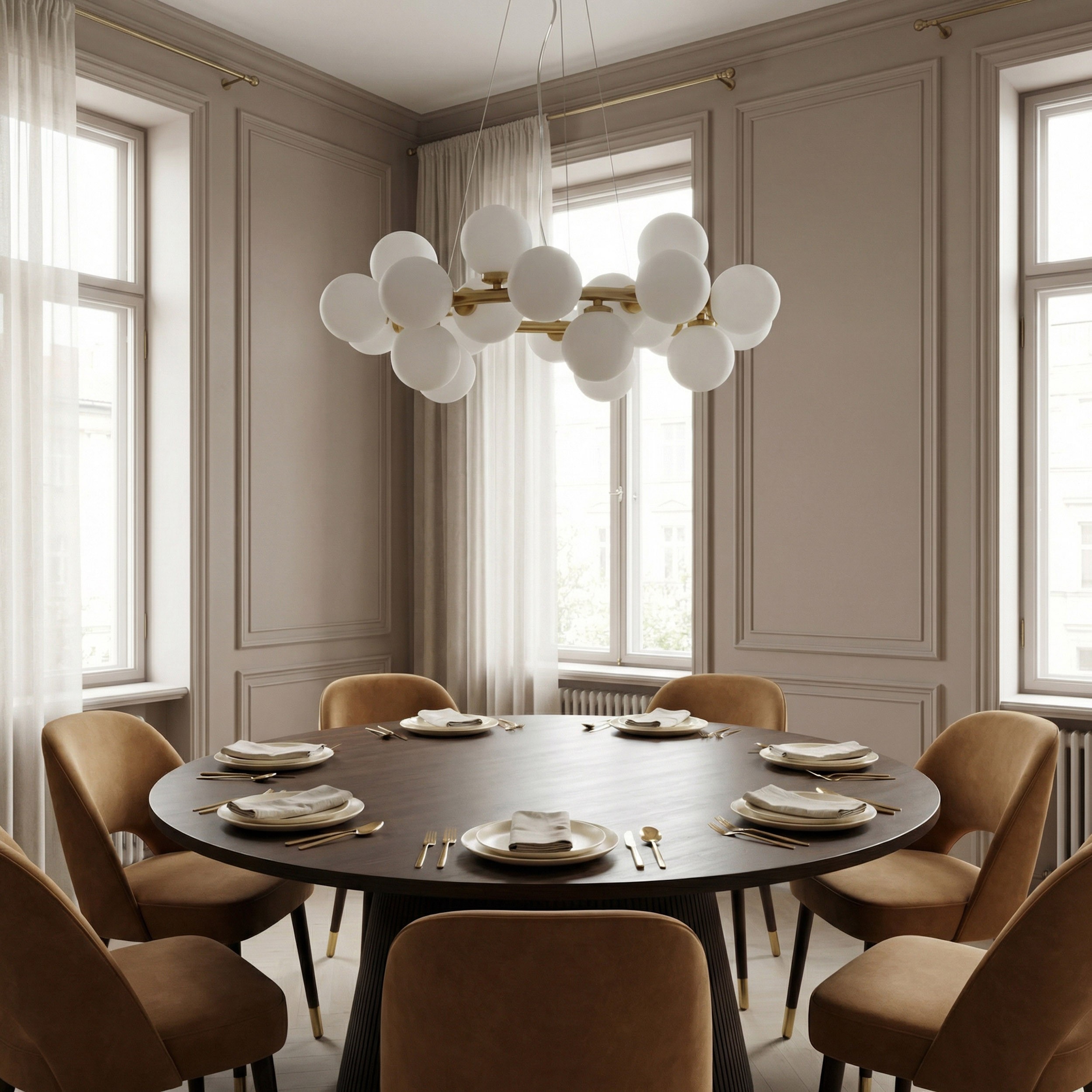 LAMPA WISZĄCA NOWOCZESNA ZŁOTO SZCZOTKOWANE MARSIADA W25 LUMINA DECO