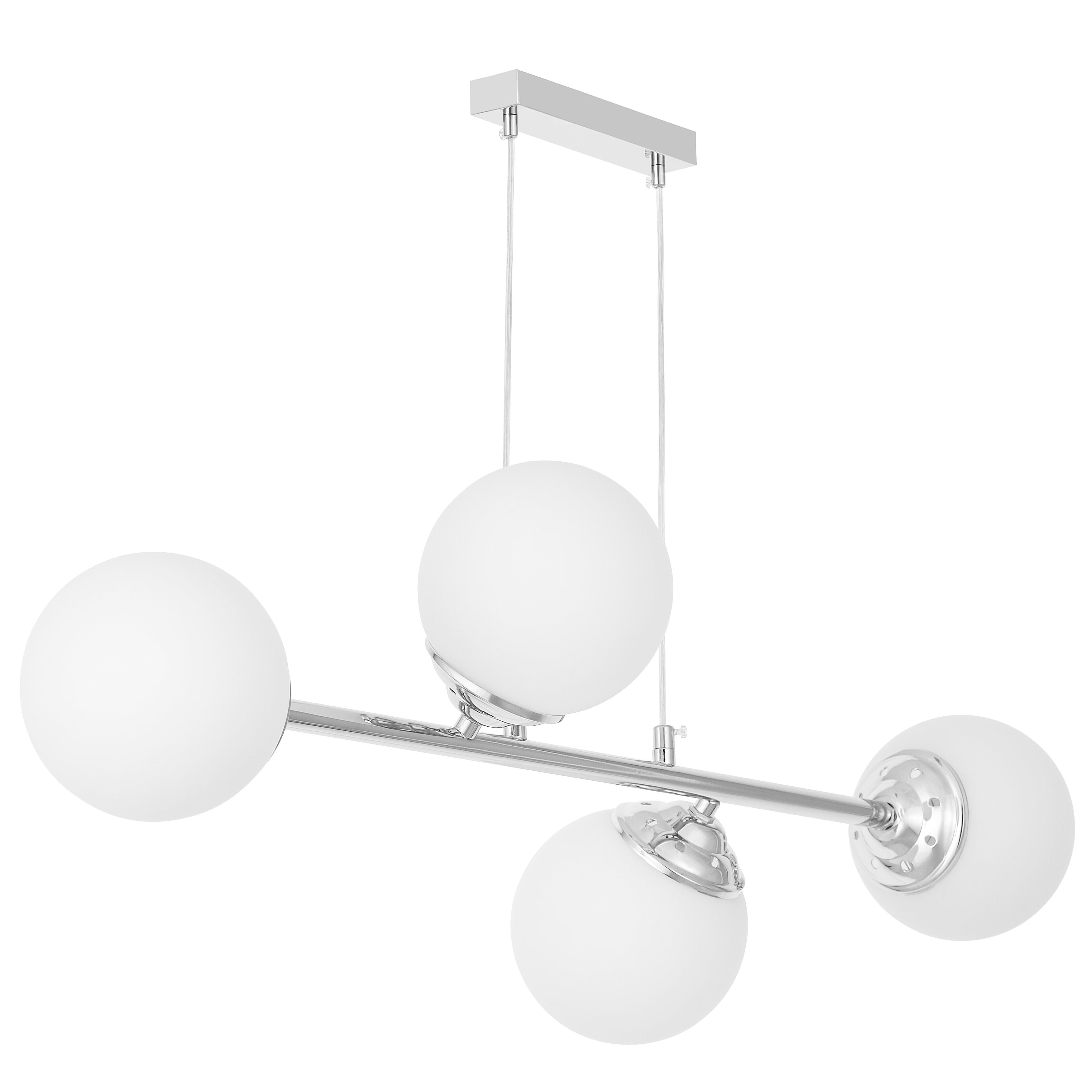 Nowoczesna lampa wisząca chromowana FINO W4 - wymiary