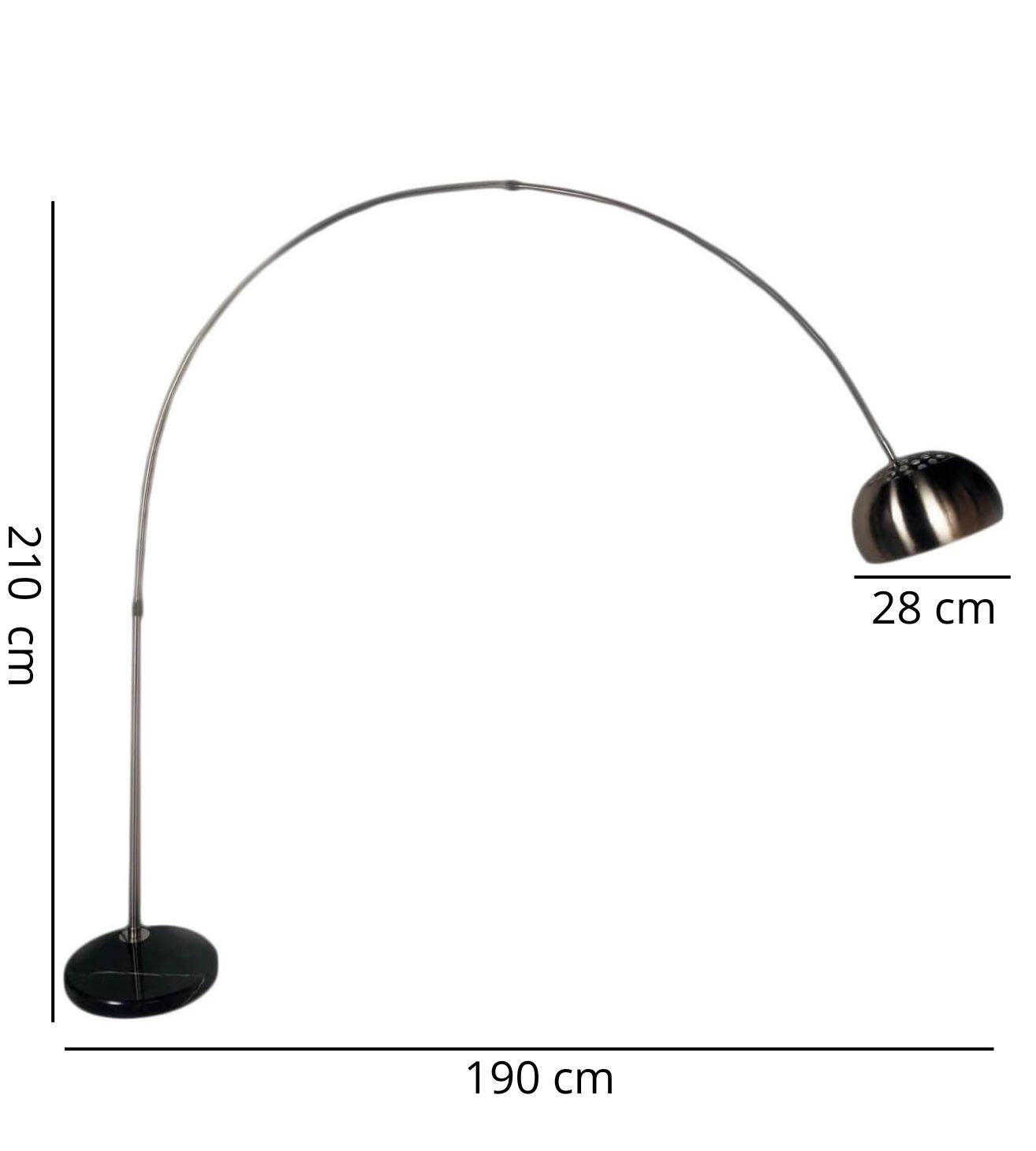 LAMPA STOJĄCA PODŁOGOWA AZURRO B1 - wymiary
