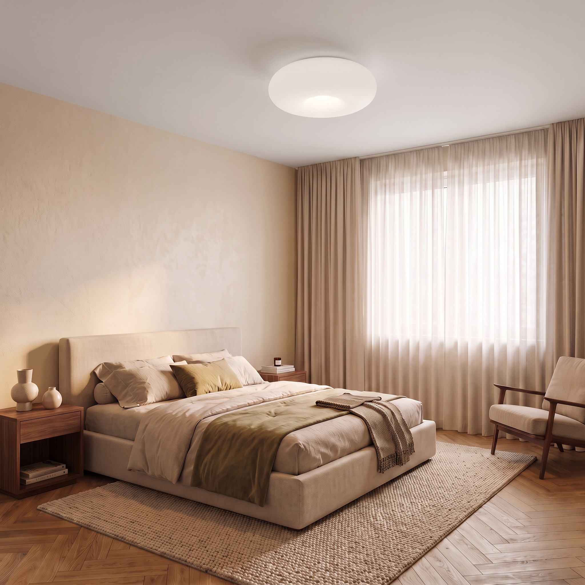 Nowoczesna lampa sufitowa plafon BIANTE D38 we wnętrzu