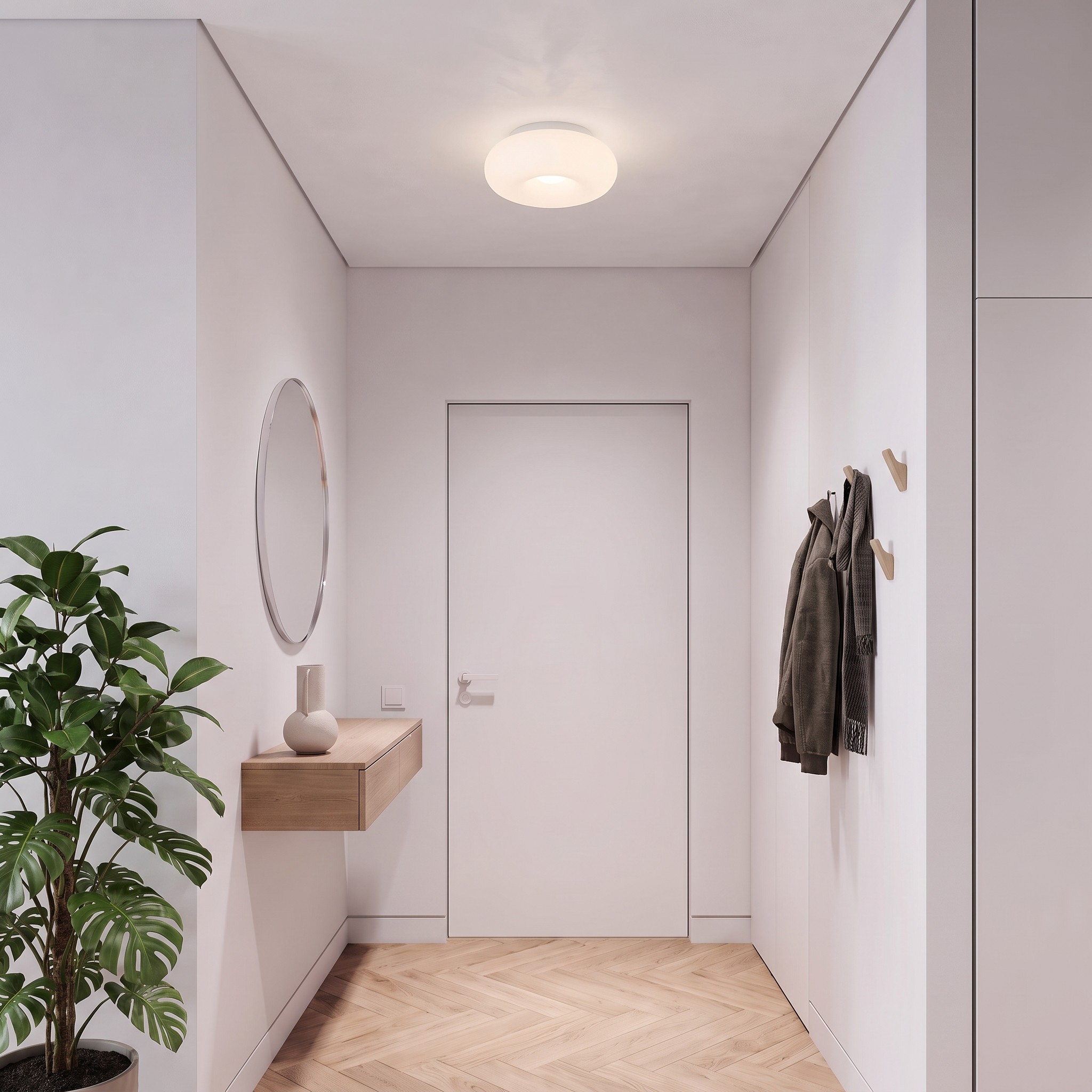 Nowoczesna lampa sufitowa plafon BIANTE D28 w aranżacji