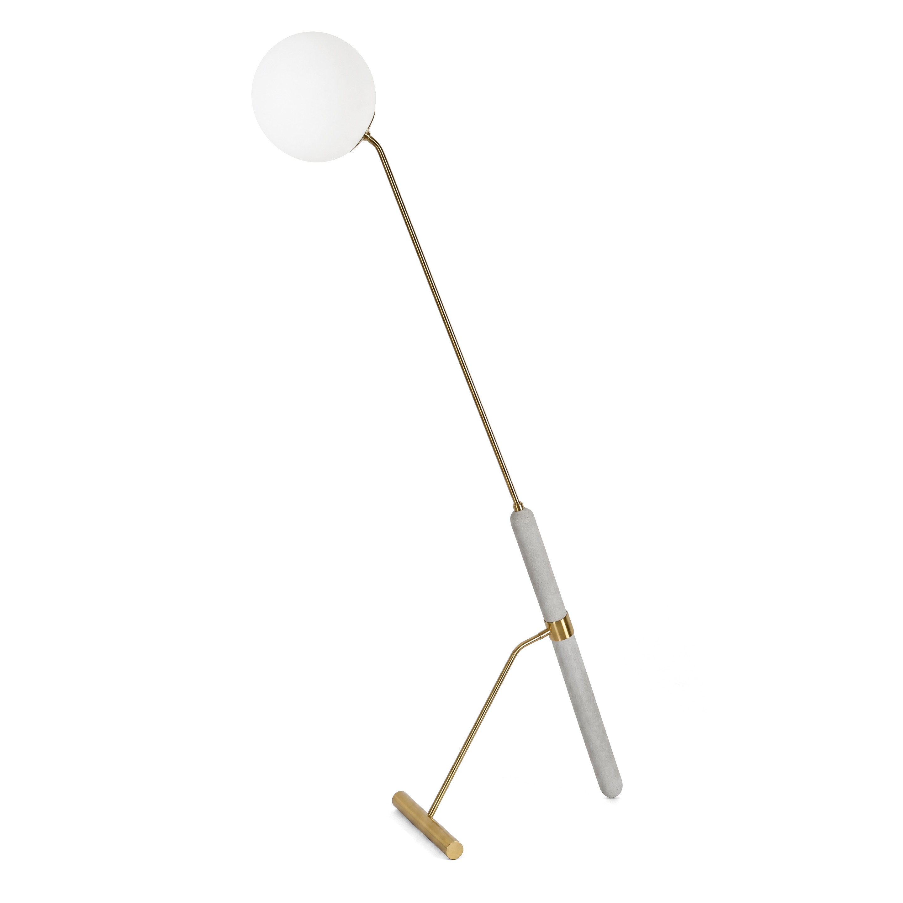 Lampa stojąca podłogowa złota szczotkowana GRANINO W1